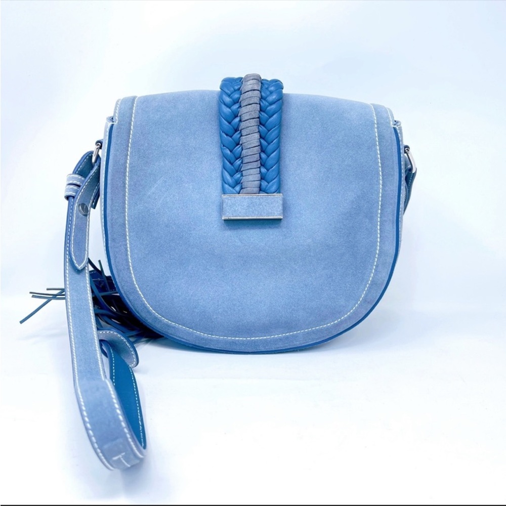 Altuzarra Ghianda Saddle Bag (Denim Suede) - Picture 2 of 6